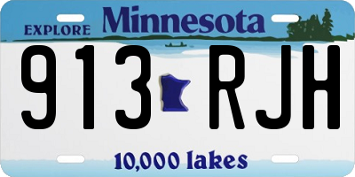 MN license plate 913RJH