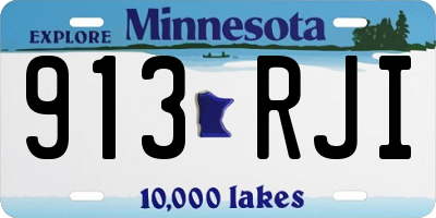 MN license plate 913RJI