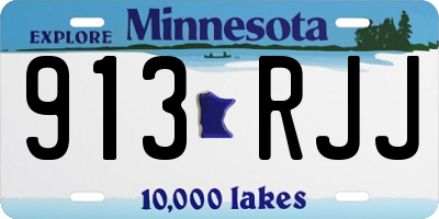 MN license plate 913RJJ