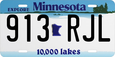 MN license plate 913RJL