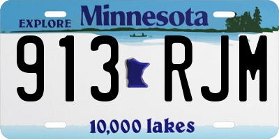 MN license plate 913RJM