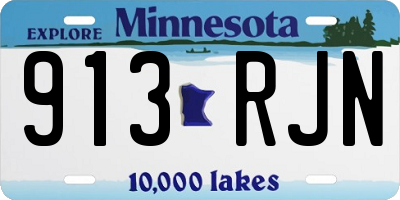 MN license plate 913RJN