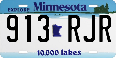 MN license plate 913RJR