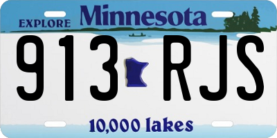 MN license plate 913RJS