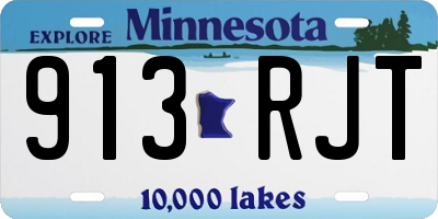 MN license plate 913RJT