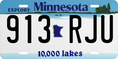 MN license plate 913RJU