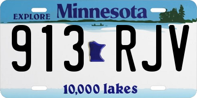 MN license plate 913RJV
