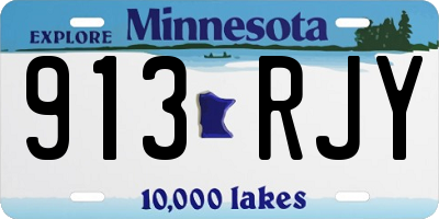 MN license plate 913RJY