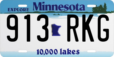 MN license plate 913RKG