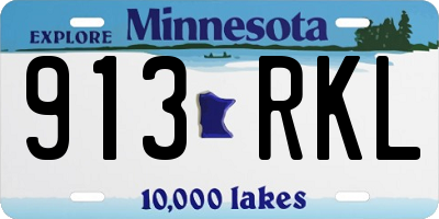 MN license plate 913RKL