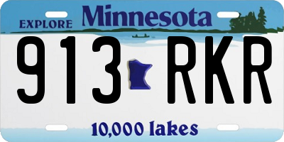 MN license plate 913RKR