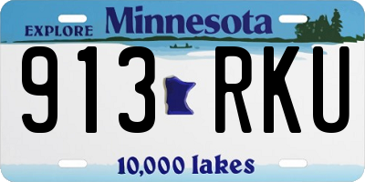 MN license plate 913RKU