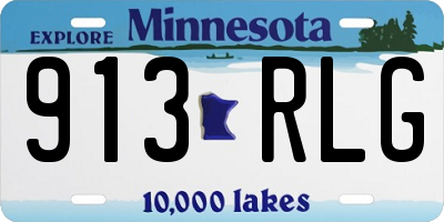 MN license plate 913RLG