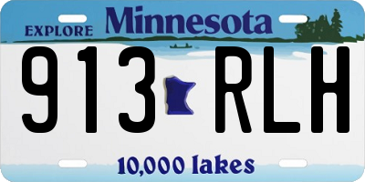 MN license plate 913RLH