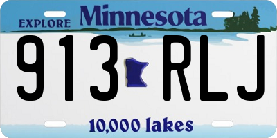 MN license plate 913RLJ