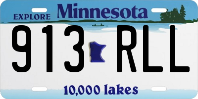 MN license plate 913RLL