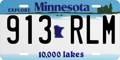 MN license plate 913RLM
