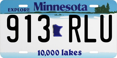 MN license plate 913RLU