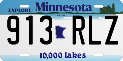 MN license plate 913RLZ