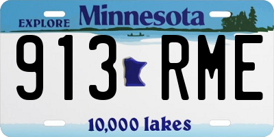 MN license plate 913RME