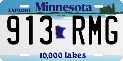 MN license plate 913RMG
