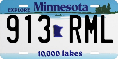 MN license plate 913RML