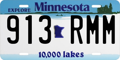 MN license plate 913RMM