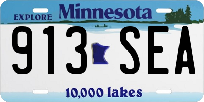 MN license plate 913SEA
