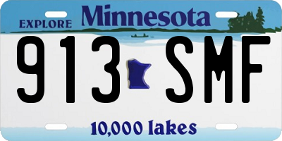 MN license plate 913SMF