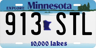 MN license plate 913STL