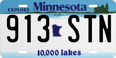 MN license plate 913STN