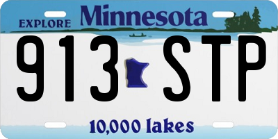 MN license plate 913STP