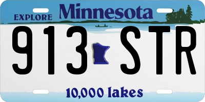 MN license plate 913STR