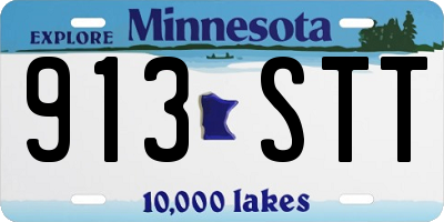 MN license plate 913STT