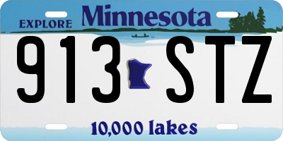 MN license plate 913STZ