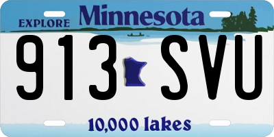 MN license plate 913SVU