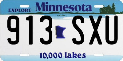 MN license plate 913SXU