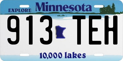 MN license plate 913TEH