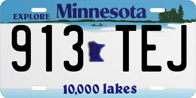 MN license plate 913TEJ