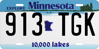MN license plate 913TGK