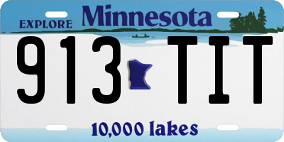 MN license plate 913TIT