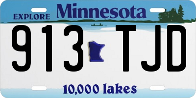 MN license plate 913TJD