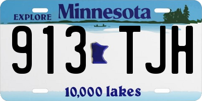 MN license plate 913TJH