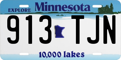 MN license plate 913TJN