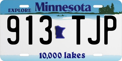 MN license plate 913TJP