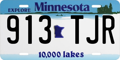 MN license plate 913TJR