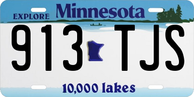 MN license plate 913TJS