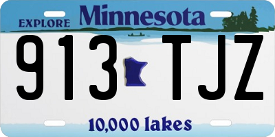 MN license plate 913TJZ