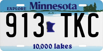 MN license plate 913TKC