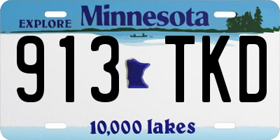 MN license plate 913TKD